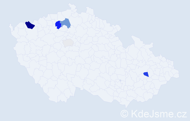 Příjmení: 'Matvijová', počet výskytů 9 v celé ČR