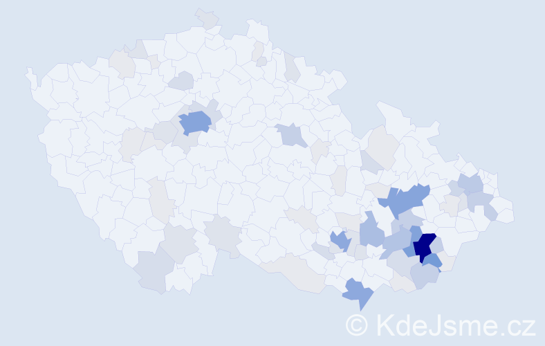 Příjmení: 'Matulík', počet výskytů 259 v celé ČR