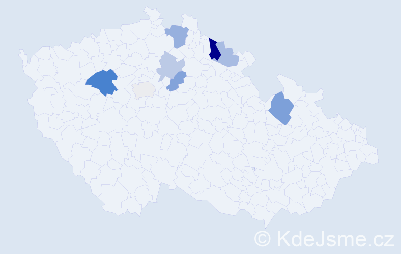 Příjmení: 'Auerswaldová', počet výskytů 14 v celé ČR
