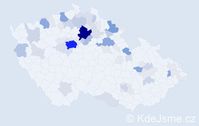 Příjmení: 'Grus', počet výskytů 222 v celé ČR