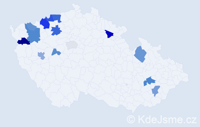Příjmení: 'Wohlrab', počet výskytů 32 v celé ČR