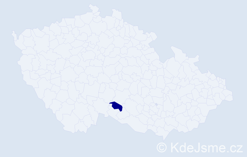 Příjmení: 'Brajilová', počet výskytů 1 v celé ČR