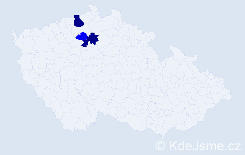 Příjmení: 'Onemichl', počet výskytů 7 v celé ČR