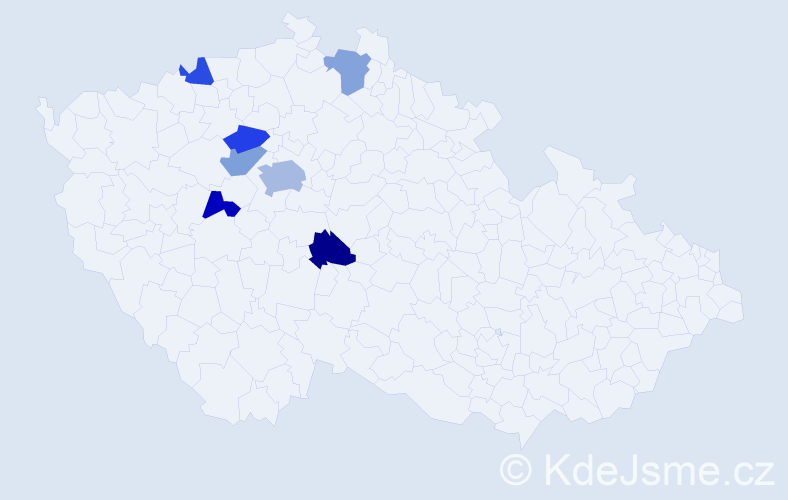 Příjmení: 'Böswart', počet výskytů 10 v celé ČR