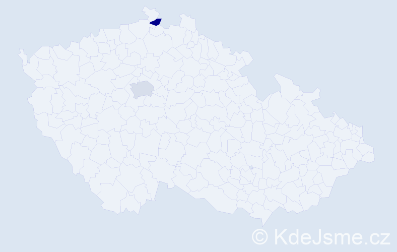 Příjmení: 'Luan', počet výskytů 8 v celé ČR