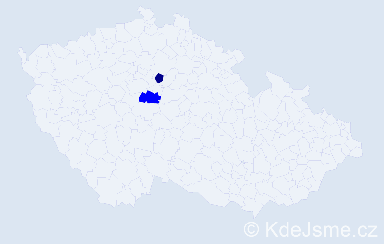 Příjmení: 'Himpl', počet výskytů 3 v celé ČR