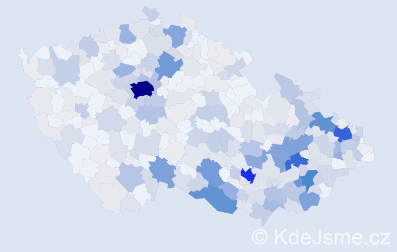 Příjmení: 'Kašpárková', počet výskytů 1495 v celé ČR