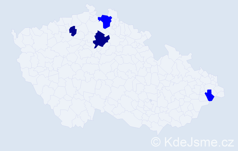 Příjmení: 'Khynová', počet výskytů 6 v celé ČR