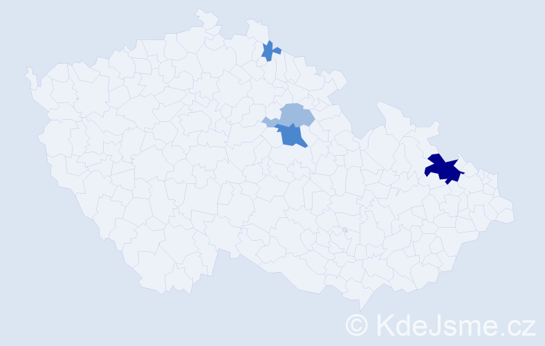 Příjmení: 'Scheidel', počet výskytů 9 v celé ČR