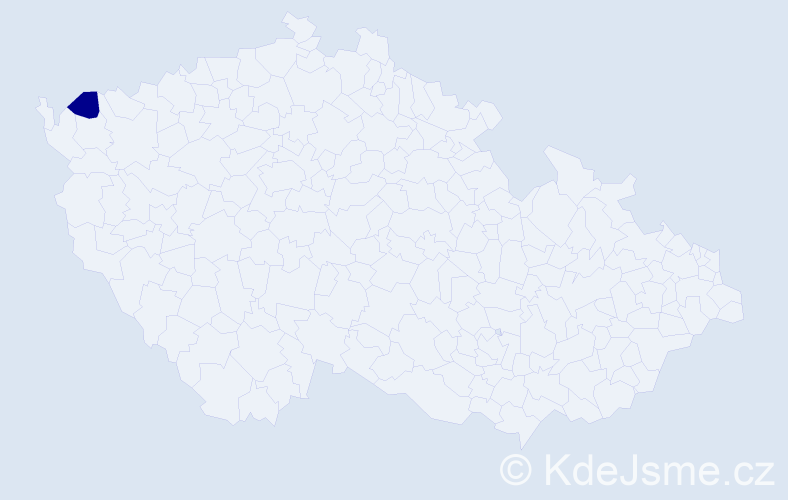 Příjmení: 'Ąasok', počet výskytů 1 v celé ČR