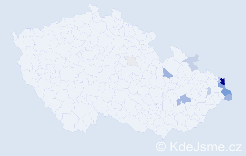 Příjmení: 'Jastrzembski', počet výskytů 78 v celé ČR