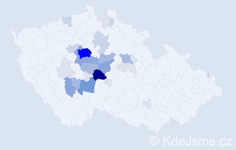 Příjmení: 'Kakosová', počet výskytů 117 v celé ČR