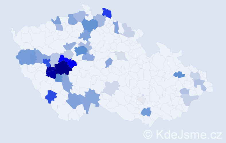 Příjmení: 'Kotrbatá', počet výskytů 154 v celé ČR