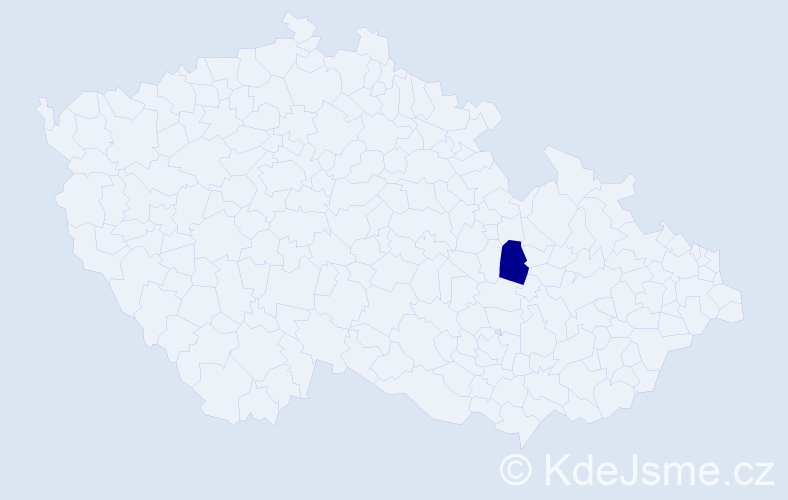 Příjmení: 'Blumbergová', počet výskytů 1 v celé ČR