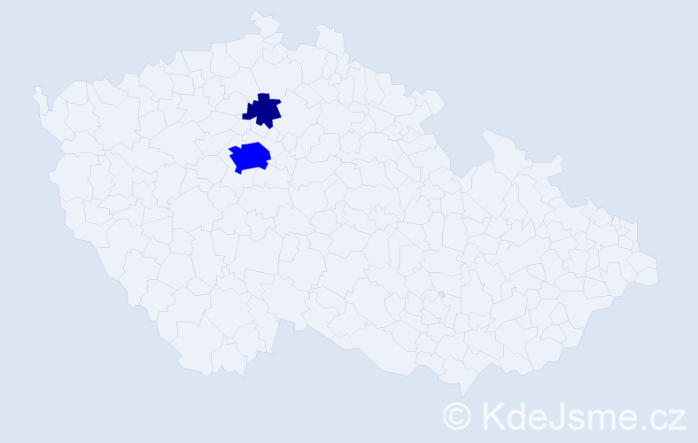 Příjmení: 'Mykush', počet výskytů 3 v celé ČR