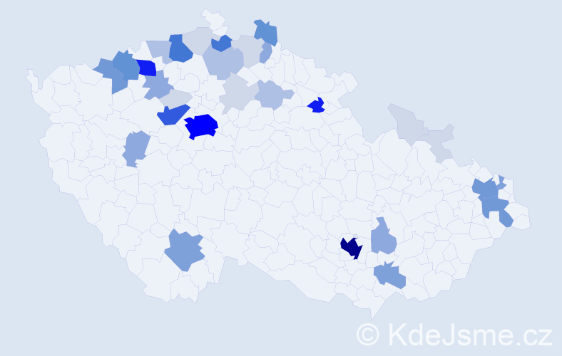 Příjmení: 'Goroą', počet výskytů 137 v celé ČR