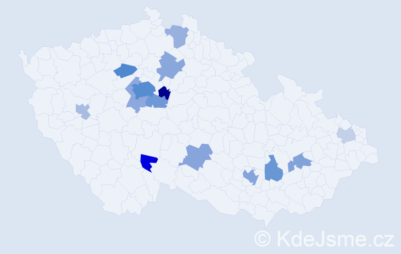 Příjmení: 'Ivanyshyn', počet výskytů 31 v celé ČR