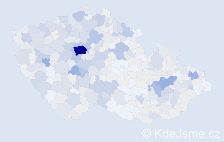 Příjmení: 'Křížek', počet výskytů 1907 v celé ČR