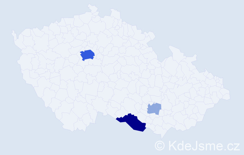Příjmení: 'Seiter', počet výskytů 10 v celé ČR