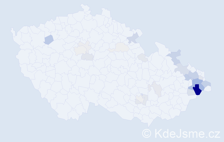 Příjmení: 'Magnusková', počet výskytů 112 v celé ČR