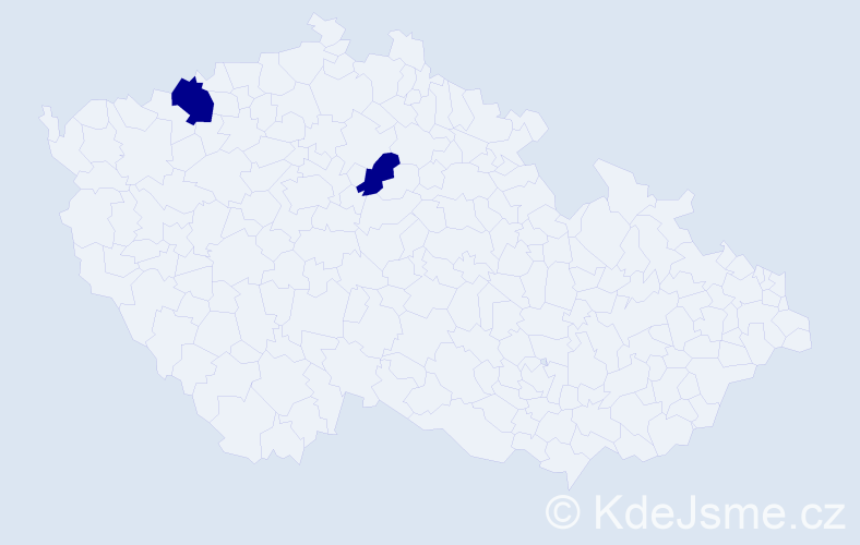 Příjmení: 'Zhi', počet výskytů 2 v celé ČR