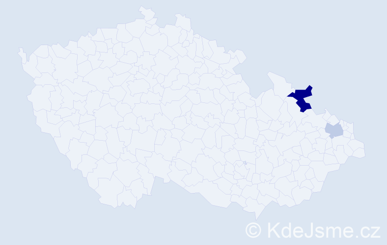 Příjmení: 'Leontidis', počet výskytů 6 v celé ČR