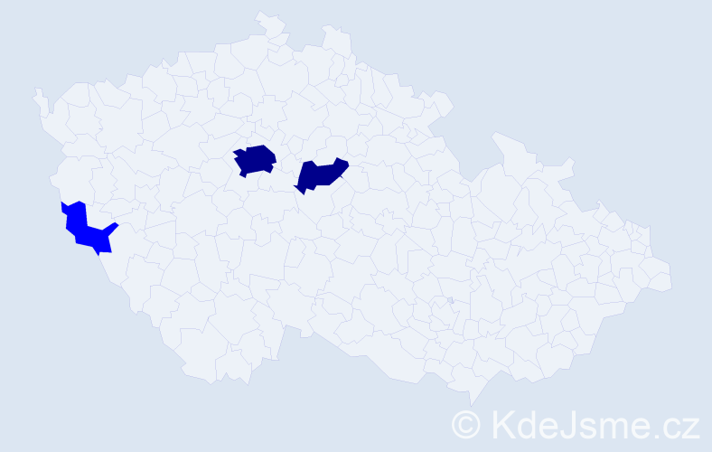 Příjmení: 'Pompurová', počet výskytů 5 v celé ČR