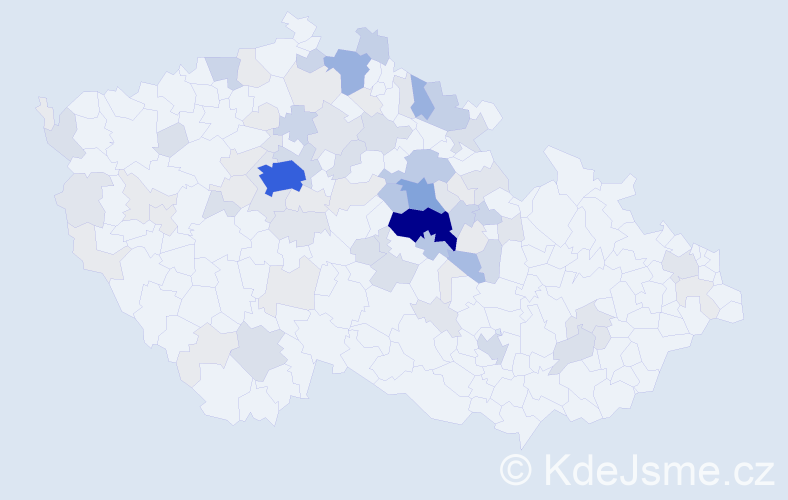Příjmení: 'Malinská', počet výskytů 305 v celé ČR