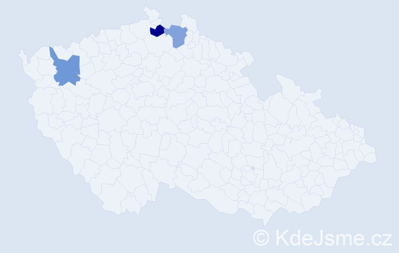Příjmení: 'Dierzéová', počet výskytů 3 v celé ČR