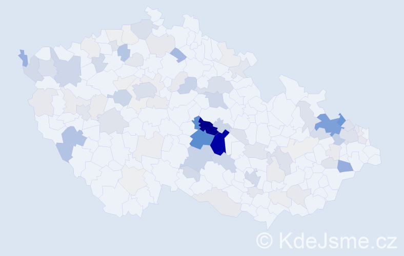 Příjmení: 'Křesťanová', počet výskytů 349 v celé ČR