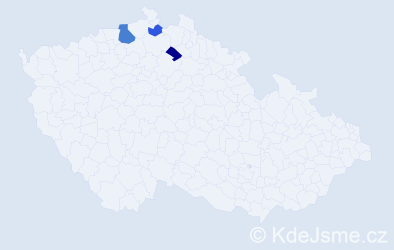 Příjmení: 'Machovčiaková', počet výskytů 5 v celé ČR