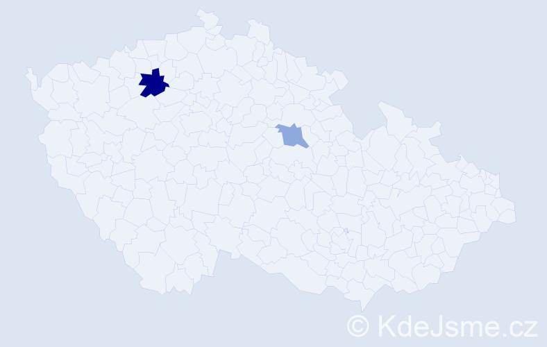 Příjmení: 'Pfertnerová', počet výskytů 6 v celé ČR