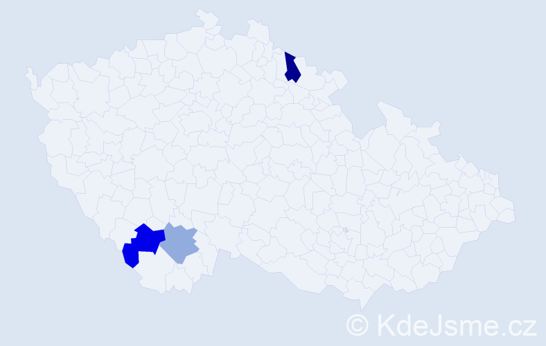 Příjmení: 'Malčák', počet výskytů 11 v celé ČR
