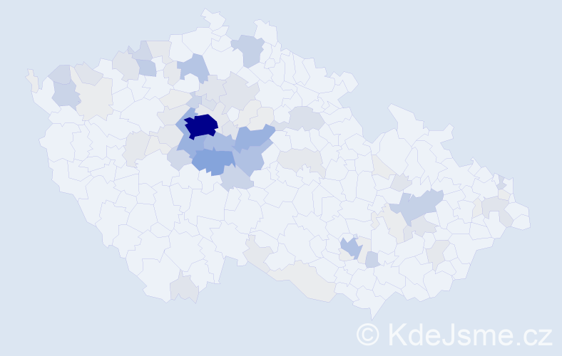 Příjmení: 'Bohata', počet výskytů 335 v celé ČR