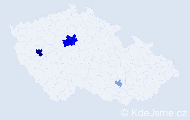 Příjmení: 'Berezovskyy', počet výskytů 13 v celé ČR