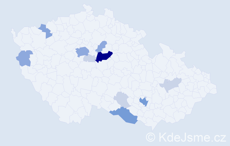 Příjmení: 'Milbach', počet výskytů 33 v celé ČR