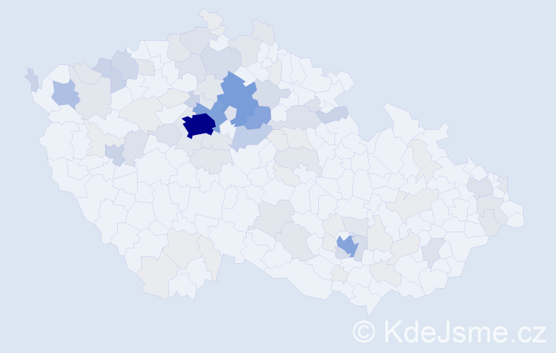 Příjmení: 'Borecká', počet výskytů 320 v celé ČR