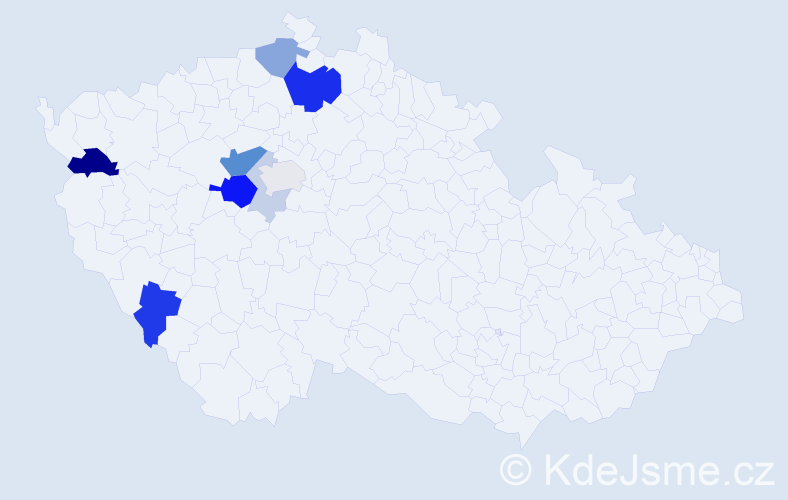 Příjmení: 'Rochelt', počet výskytů 26 v celé ČR