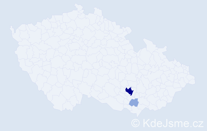 Příjmení: 'Koscáková', počet výskytů 6 v celé ČR