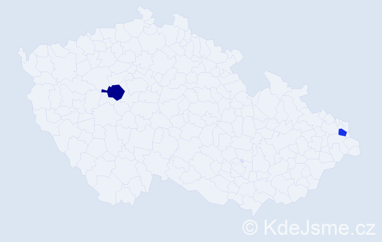 Příjmení: 'Komašková', počet výskytů 6 v celé ČR