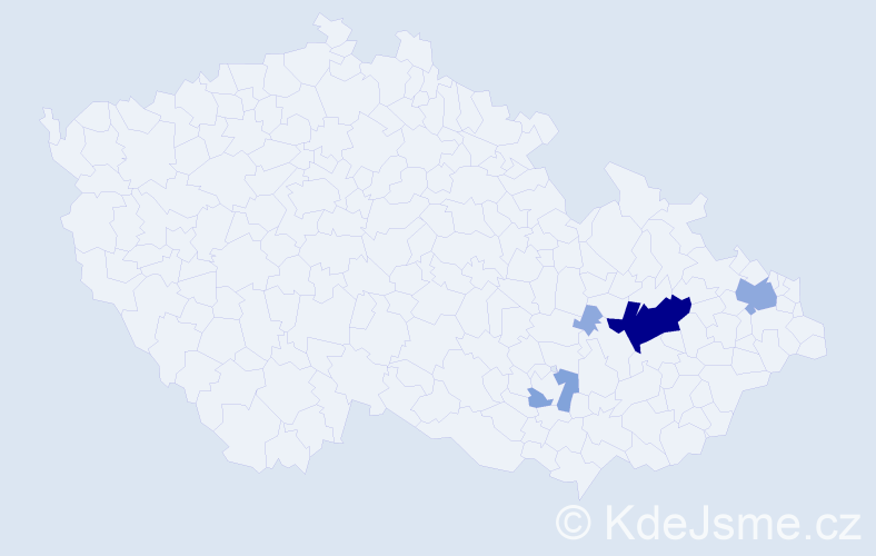 Příjmení: 'Loyková', počet výskytů 12 v celé ČR