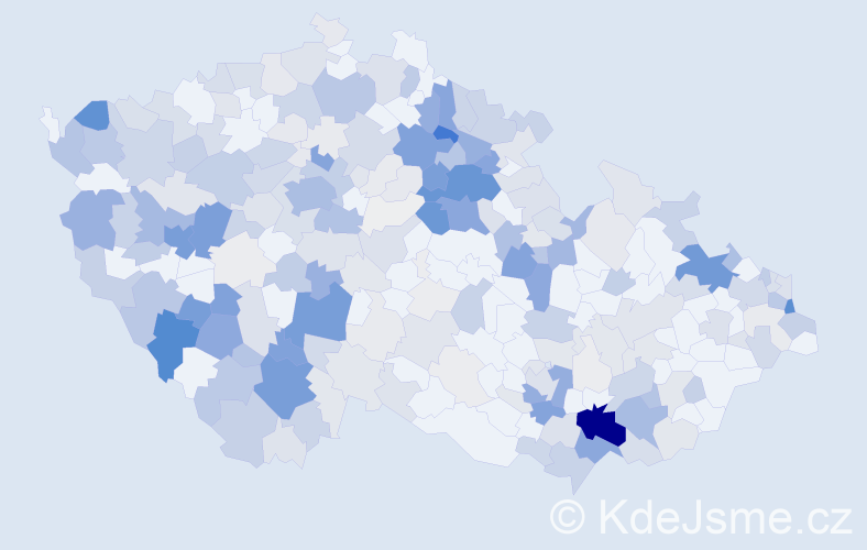 Příjmení: 'Rybová', počet výskytů 1130 v celé ČR