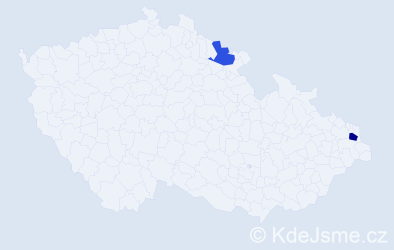 Příjmení: 'Bertoniová', počet výskytů 3 v celé ČR