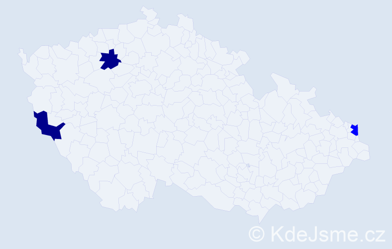 Příjmení: 'Szmigiel', počet výskytů 5 v celé ČR