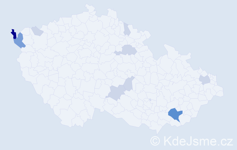 Příjmení: 'Wunderlichová', počet výskytů 30 v celé ČR