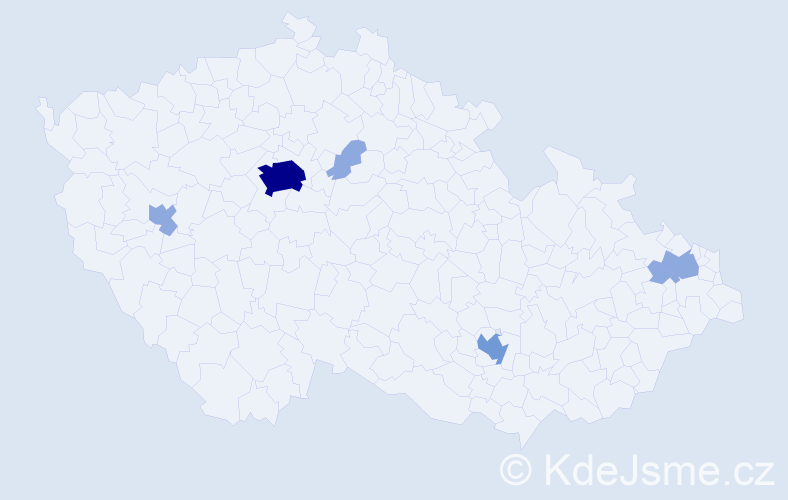 Příjmení: 'Yuan', počet výskytů 16 v celé ČR