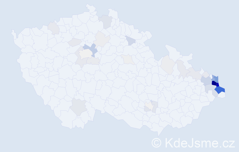 Příjmení: 'Folwarczny', počet výskytů 237 v celé ČR