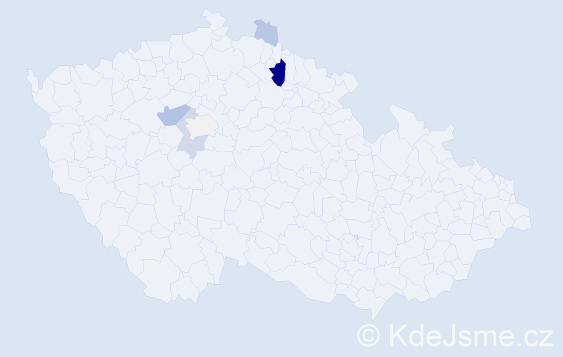 Příjmení: 'Wittmayerová', počet výskytů 17 v celé ČR