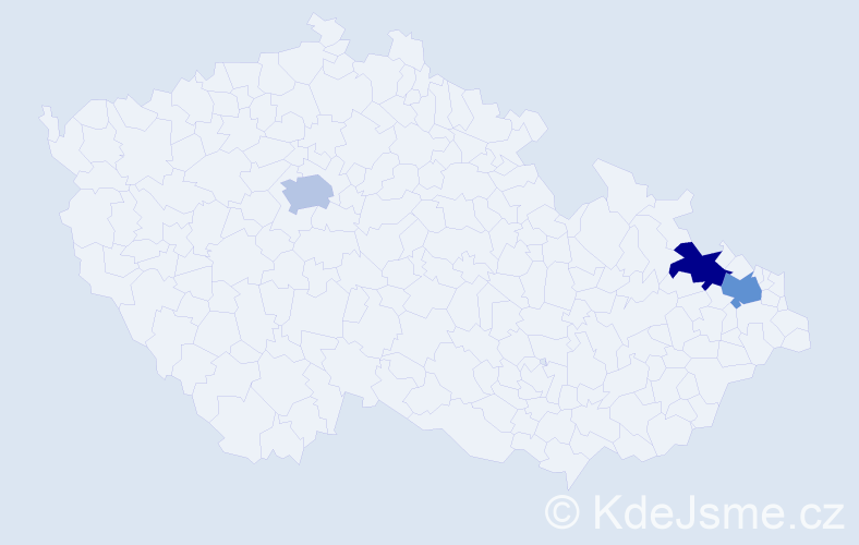 Příjmení: 'Ameur', počet výskytů 3 v celé ČR