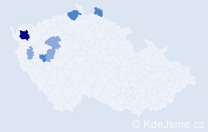 Příjmení: 'Semerádt', počet výskytů 14 v celé ČR